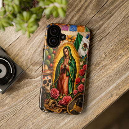 Virgen de Guadalupe Phone Case Mexican Floral iPhone Samsung Pixel Case