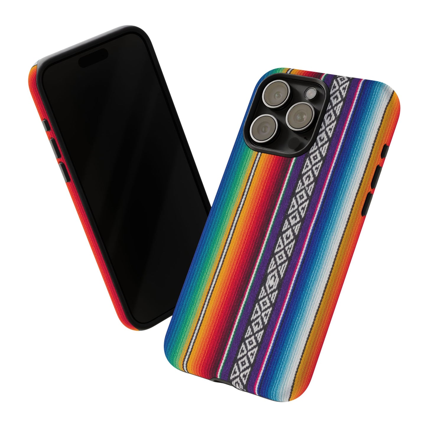 Serape Stripe Phone Case – Colorful Mexican Blanket Pattern Tough Case