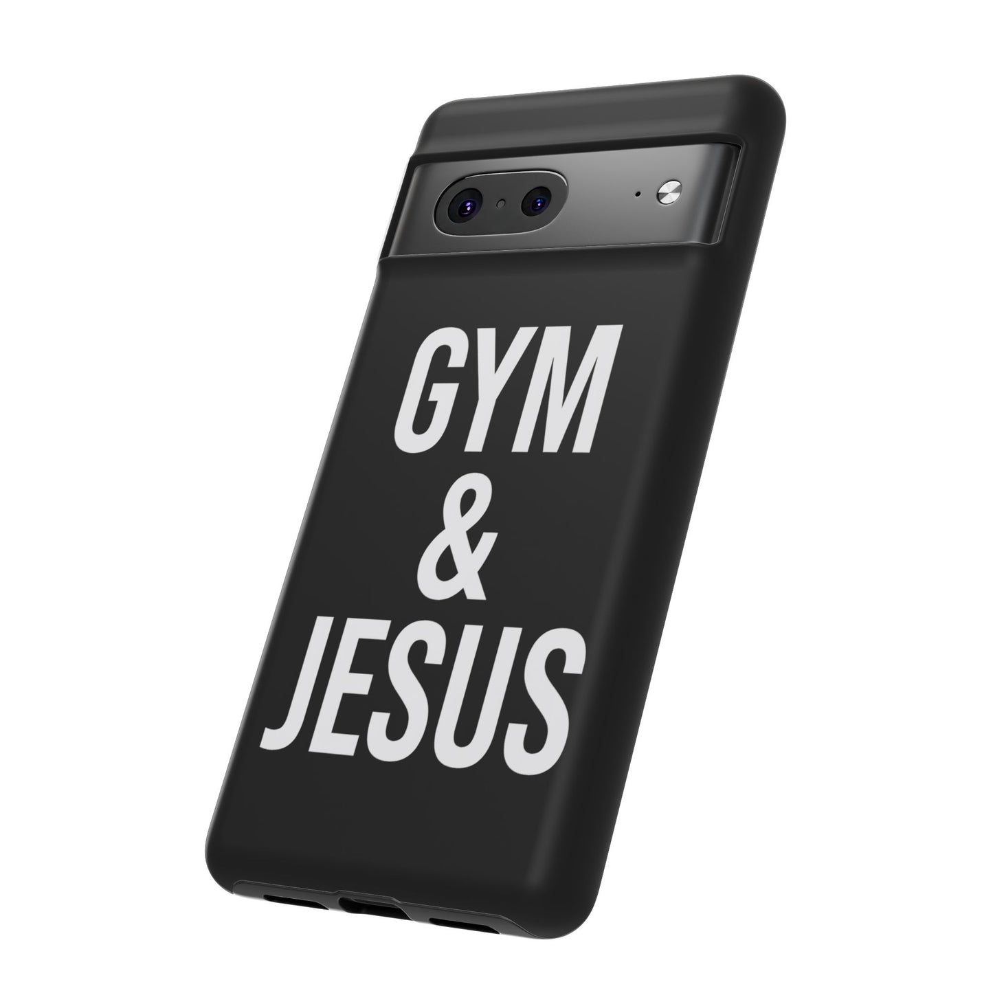 Gym & Jesus Phone Case Christian Faith Workout Gym Motivation Case