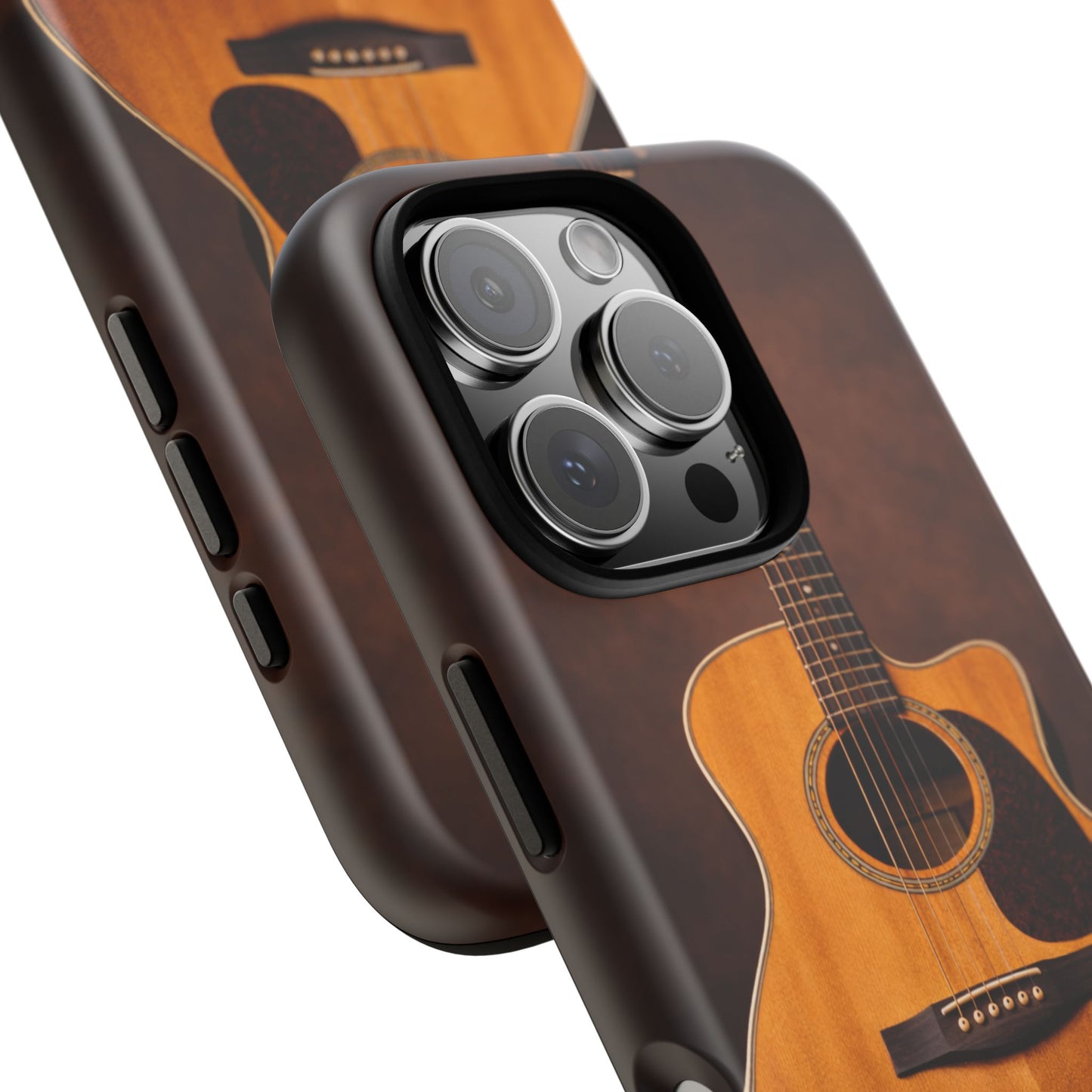 Acoustic Guitar Daisy Phone Case | Rustic Music Lover Tough Cover