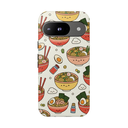 Kawaii Ramen Phone Case – Cute Japanese Food Pattern | Noodle Bowl Aesthetic Case