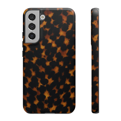 Tortoiseshell Pattern Tough Phone Case | Classic Leopard-Style Protective Cover