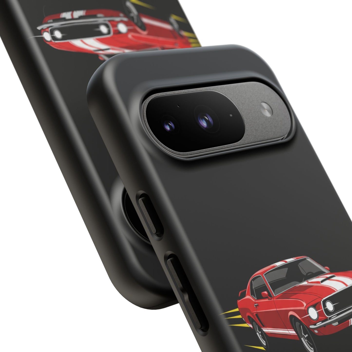 Red Muscle Car Phone Case – Classic Car Racing Tough Protective Case