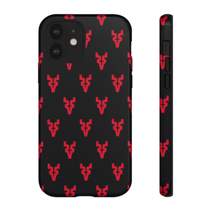 Mazatlán Bull Phone Case – Black Red Streetwear Tough Shockproof Cover