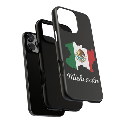 Michoacán Mexico Flag Map Phone Case | Mexican American Pride Tough Case for iPhone & Samsung