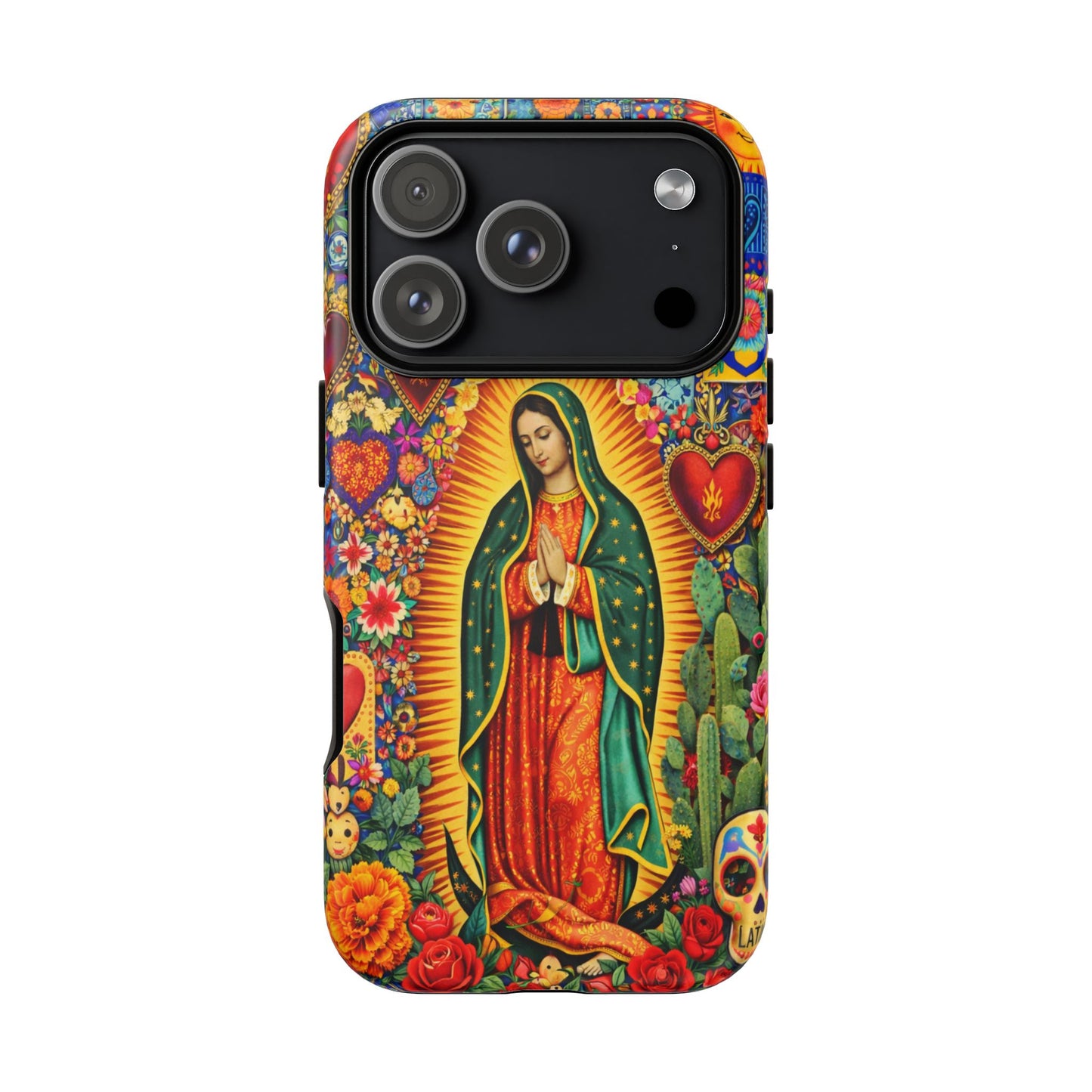 Virgin Mary Guadalupe Phone Case Mexican Folk Art Tough Cover iPhone Samsung