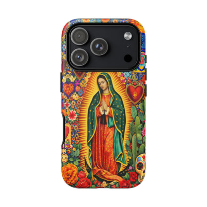 Virgin Mary Guadalupe Phone Case Mexican Folk Art Tough Cover iPhone Samsung