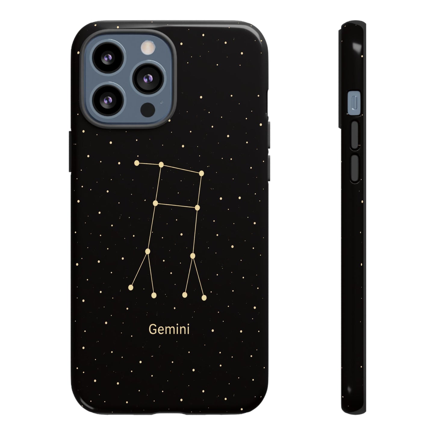 Gemini Zodiac Constellation Phone Case – Luxe Gold Celestial Cover