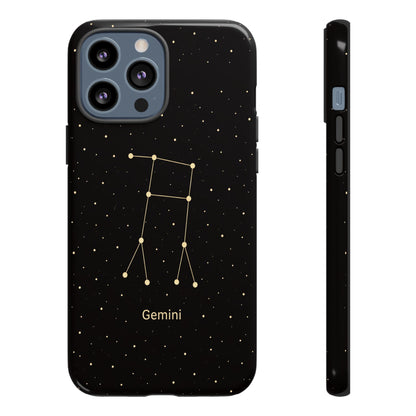 Gemini Zodiac Constellation Phone Case – Luxe Gold Celestial Cover