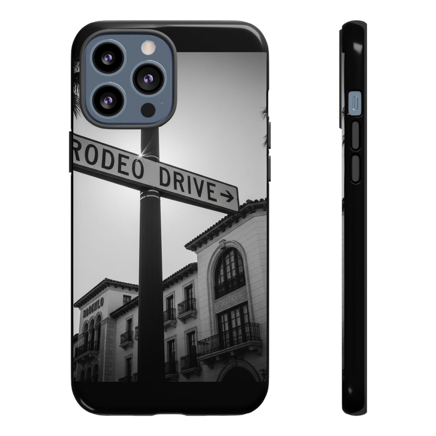 Rodeo Drive Phone Case | Los Angeles Aesthetic Black & White Photography | Luxury LA Street Tough Case for iPhone & Samsung
