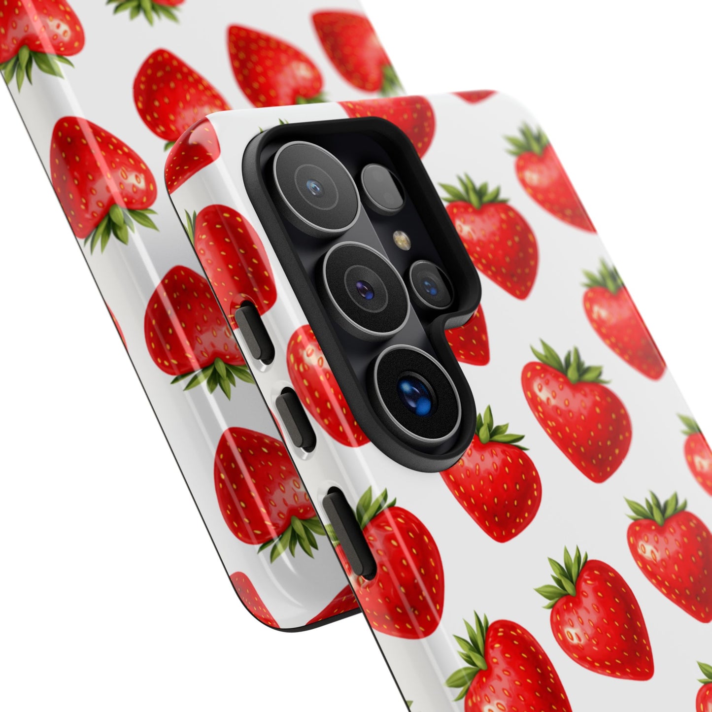 Cute Strawberry Phone Case – Aesthetic Fruit Pattern Protective Cover for Iphone, Samsung Galaxy and Pixel