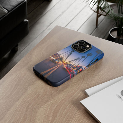 LA Sunset Boulevard Phone Case | Palm Tree Sunset Aesthetic | City Night Tough Case