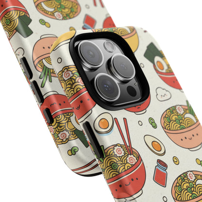 Kawaii Ramen Phone Case – Cute Japanese Food Pattern | Noodle Bowl Aesthetic Case