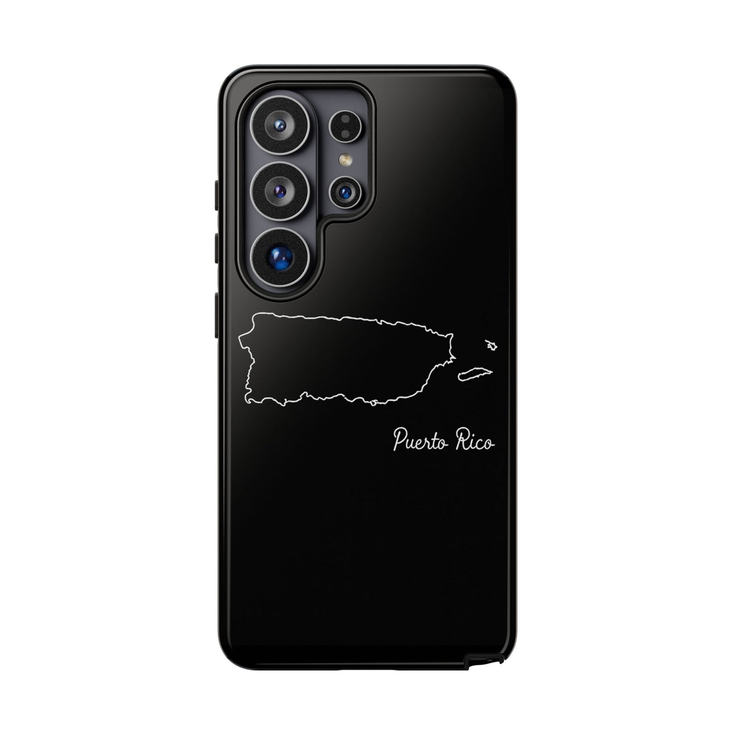 Puerto Rico Outline Phone Case – Minimal Country Map Tough Case (iPhone, Samsung, Pixel)