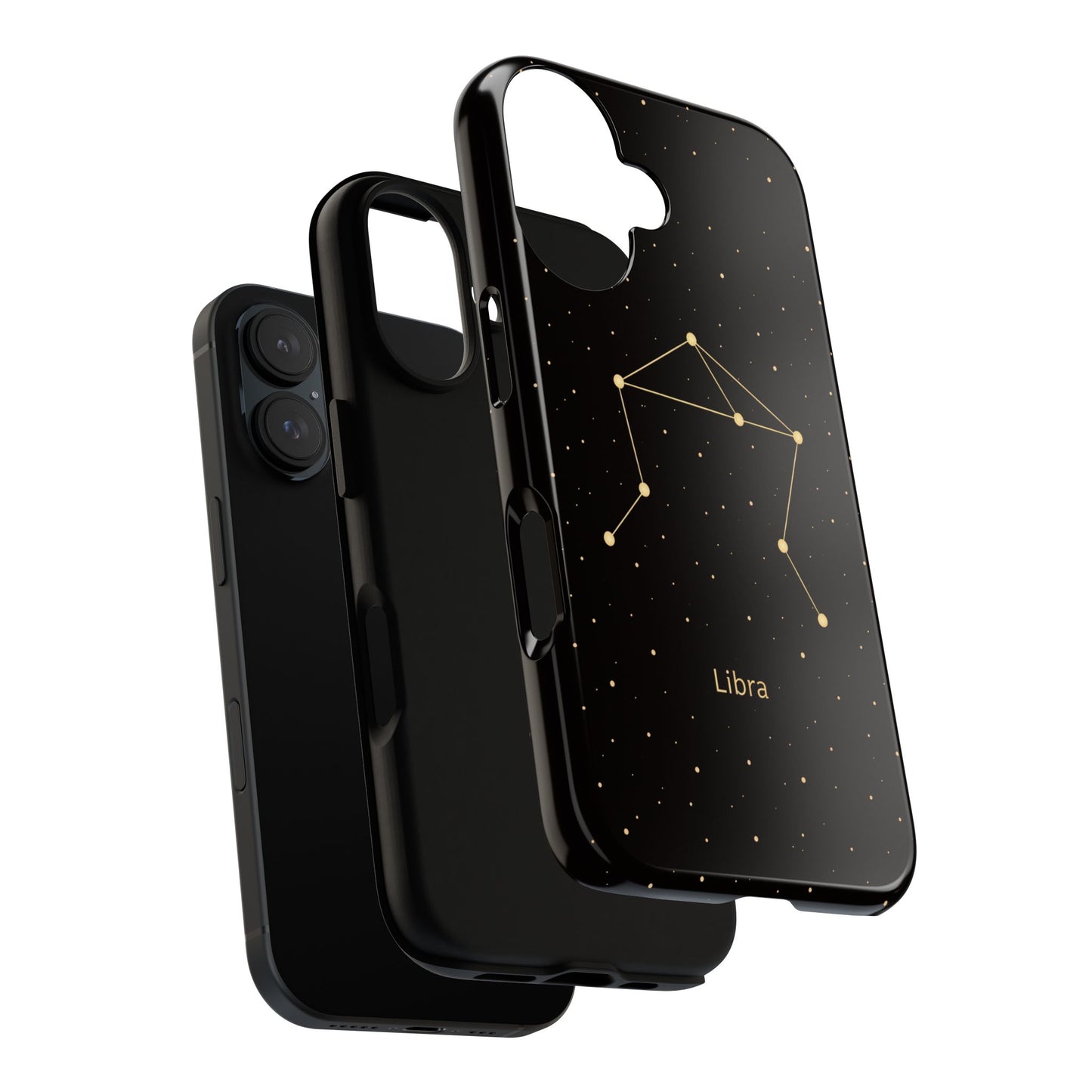 Libra Zodiac Constellation Phone Case – Luxe Gold Celestial Cover