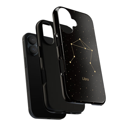 Libra Zodiac Constellation Phone Case – Luxe Gold Celestial Cover