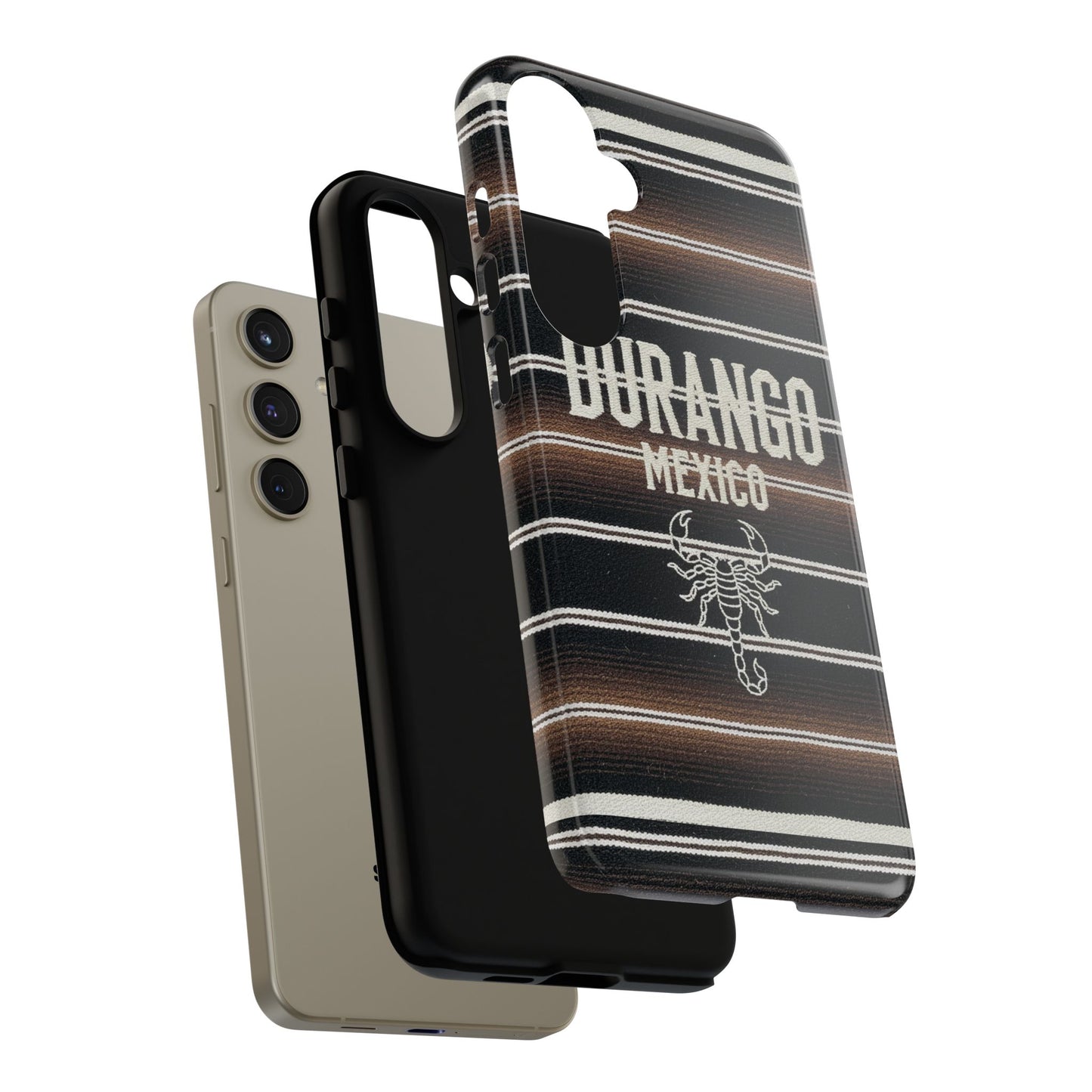 Durango Mexico Phone Case | Serape Scorpion Western Design | Mexican Heritage Tough Case for iPhone & Samsung