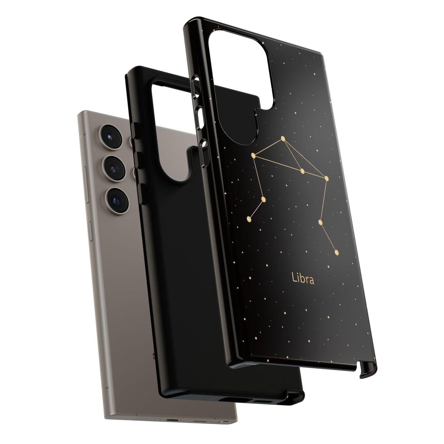 Libra Zodiac Constellation Phone Case – Luxe Gold Celestial Cover