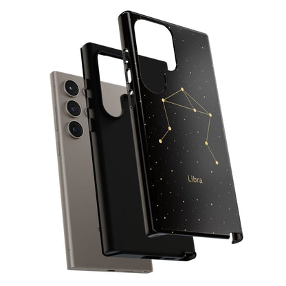 Libra Zodiac Constellation Phone Case – Luxe Gold Celestial Cover