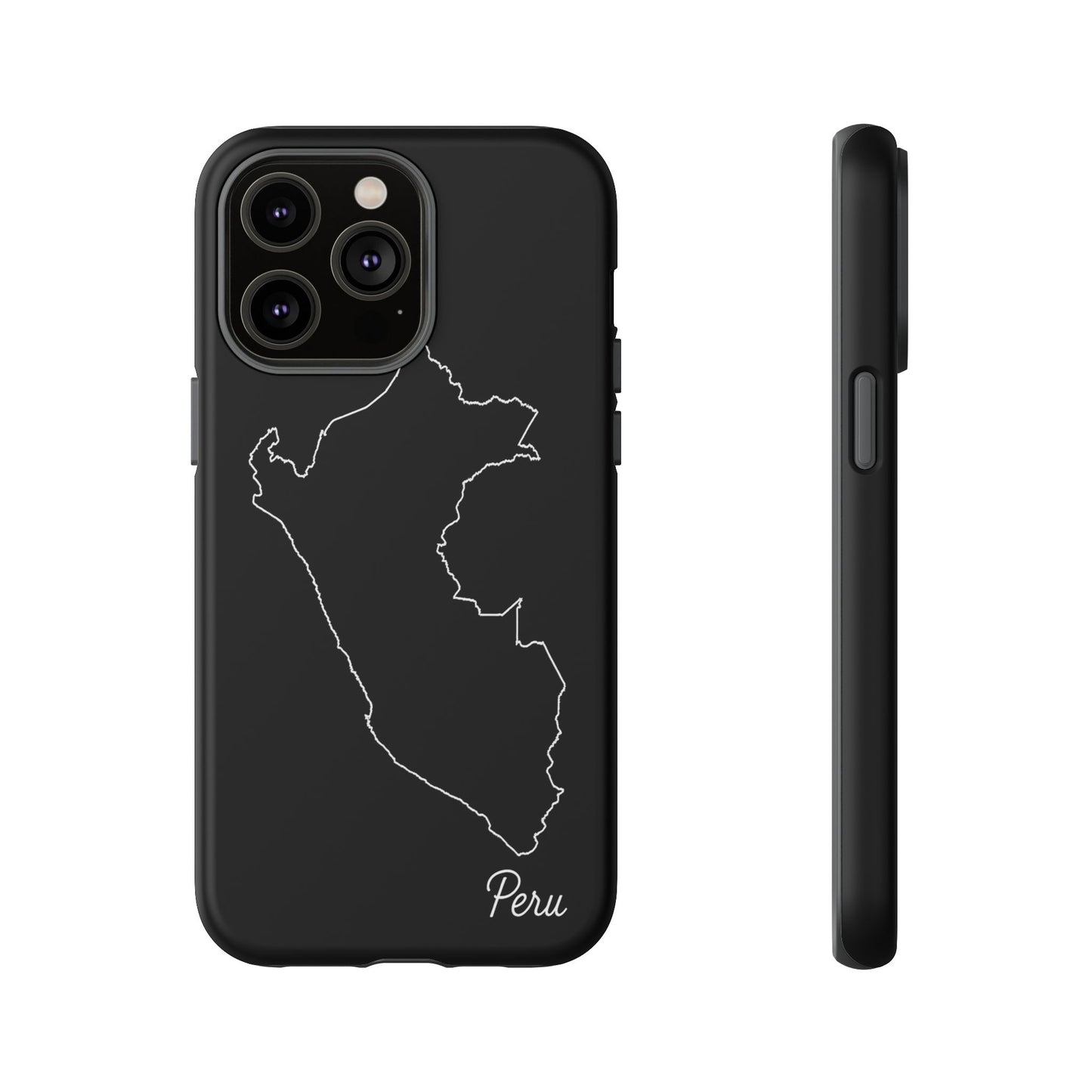 Peru Outline Phone Case – Minimal Country Map Tough Case (iPhone, Samsung, Pixel)