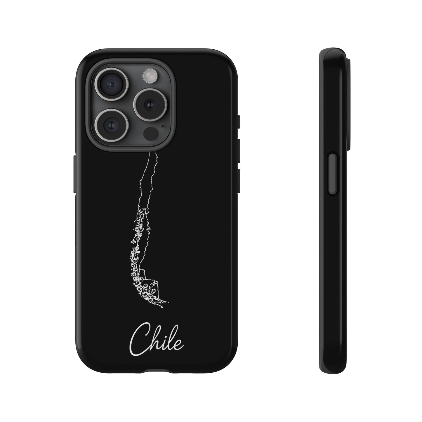 Chile Outline Phone Case – Minimal Country Map Tough Case (iPhone, Samsung, Pixel)