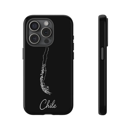 Chile Outline Phone Case – Minimal Country Map Tough Case (iPhone, Samsung, Pixel)