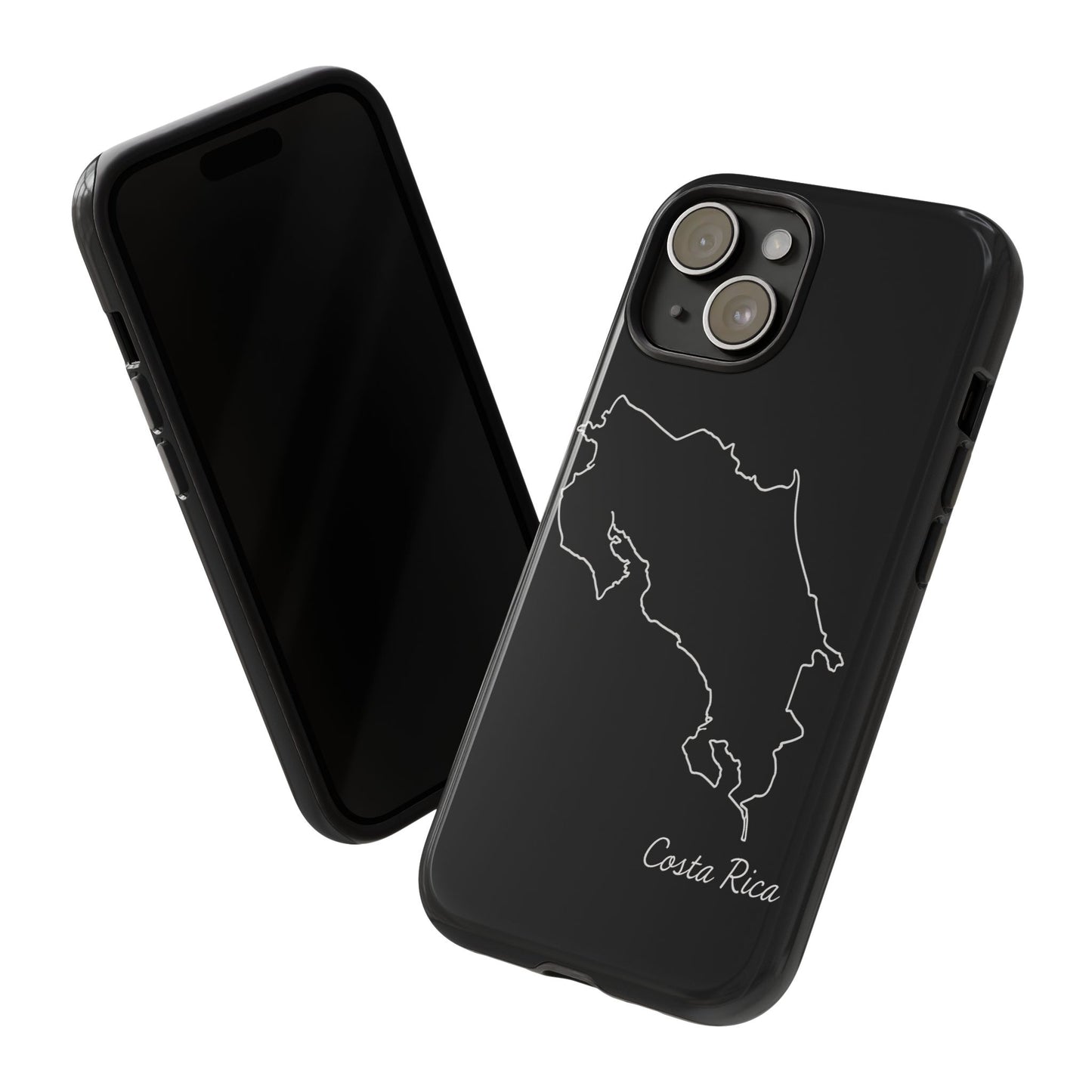 Costa Rica Outline Phone Case – Minimal Country Map Tough Case (iPhone, Samsung, Pixel)