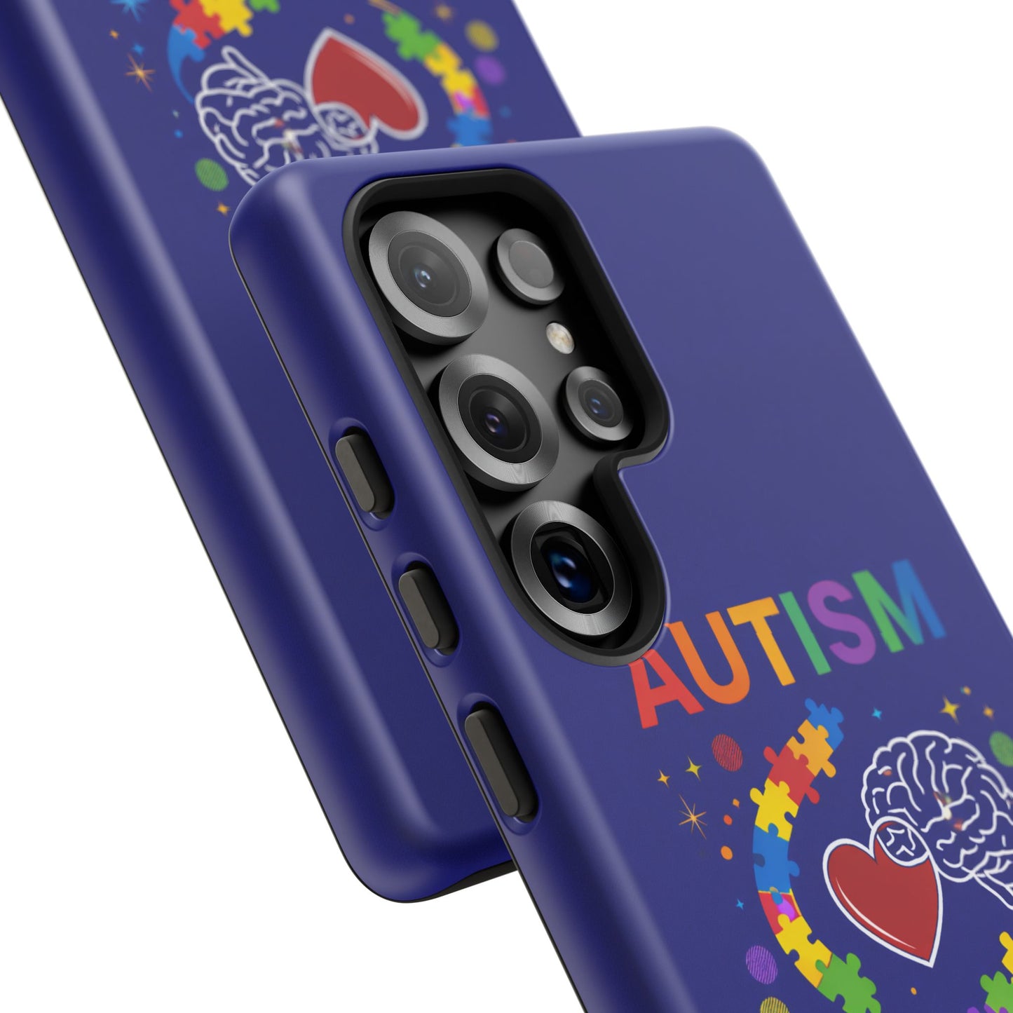 Autism Awareness Tough Case – "Love Connects All Pieces" Phone Case for Iphone, Samsung Galaxy and Pixel