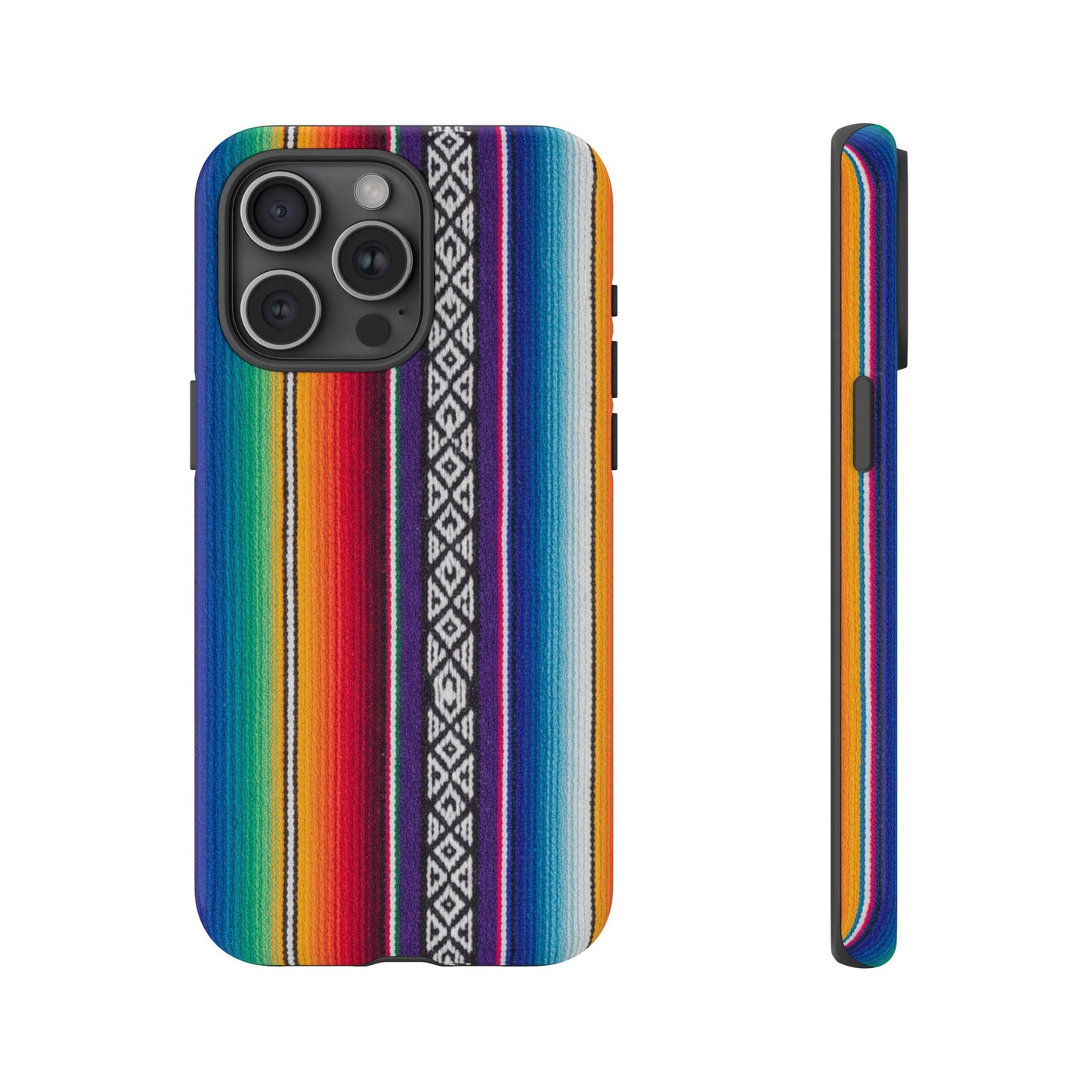 Serape Stripe Phone Case – Colorful Mexican Blanket Pattern Tough Case