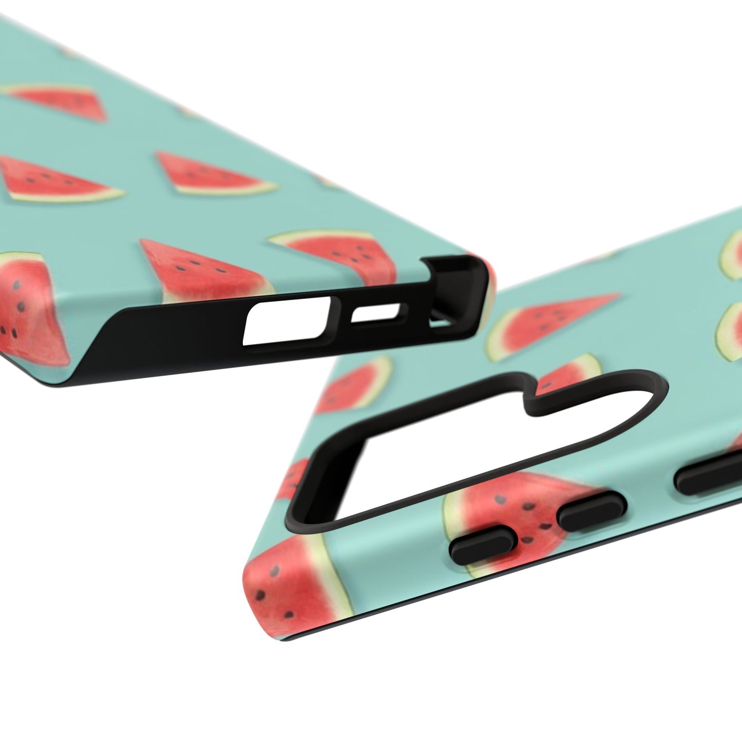 Watermelon Phone Case – Pastel Blue Summer Fruit Tough Case (iPhone, Samsung, Pixel)