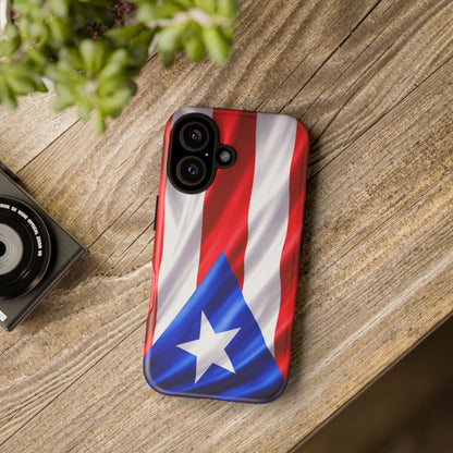 Puerto Rico Flag Phone Case | Boricua Pride Tough Case | Puerto Rican Flag Protective Cover for iPhone & Samsung
