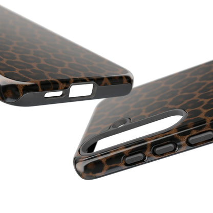 Brown Leopard Print Phone Case | Classic Animal Print Aesthetic Tough Protective Case