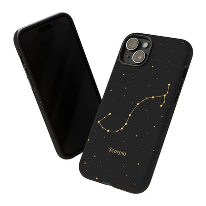 Scorpio Zodiac Constellation Phone Case – Luxe Gold Celestial Cover
