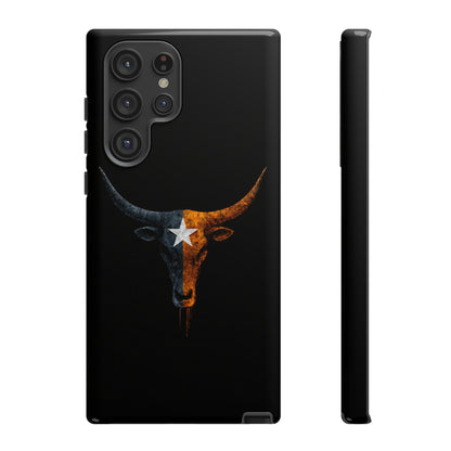 Texas Longhorn Skull Phone Case Western Cowboy Bull iPhone Samsung Cover