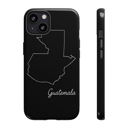 Guatemala Outline Phone Case – Minimal Country Map Tough Case (iPhone, Samsung, Pixel)