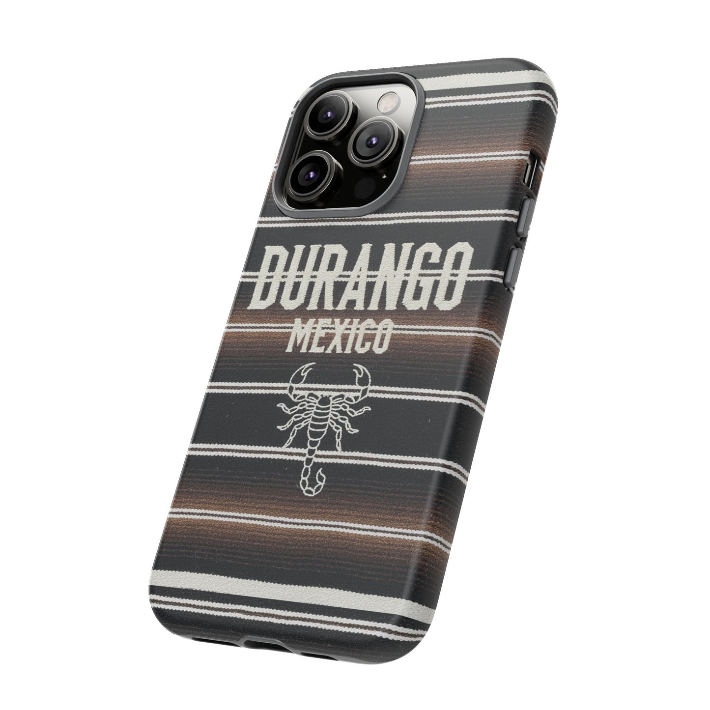 Durango Mexico Phone Case | Serape Scorpion Western Design | Mexican Heritage Tough Case for iPhone & Samsung