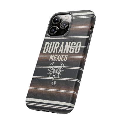 Durango Mexico Phone Case | Serape Scorpion Western Design | Mexican Heritage Tough Case for iPhone & Samsung