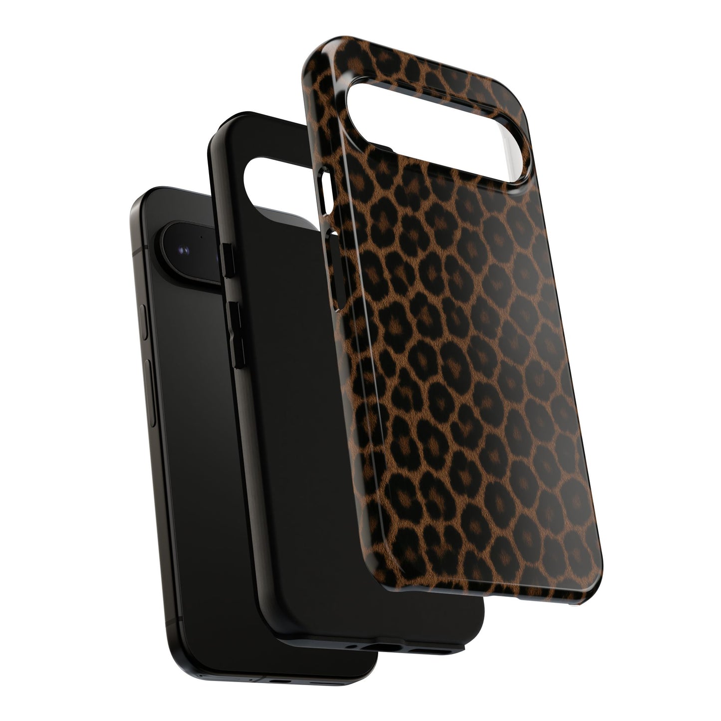 Brown Leopard Print Phone Case | Classic Animal Print Aesthetic Tough Protective Case