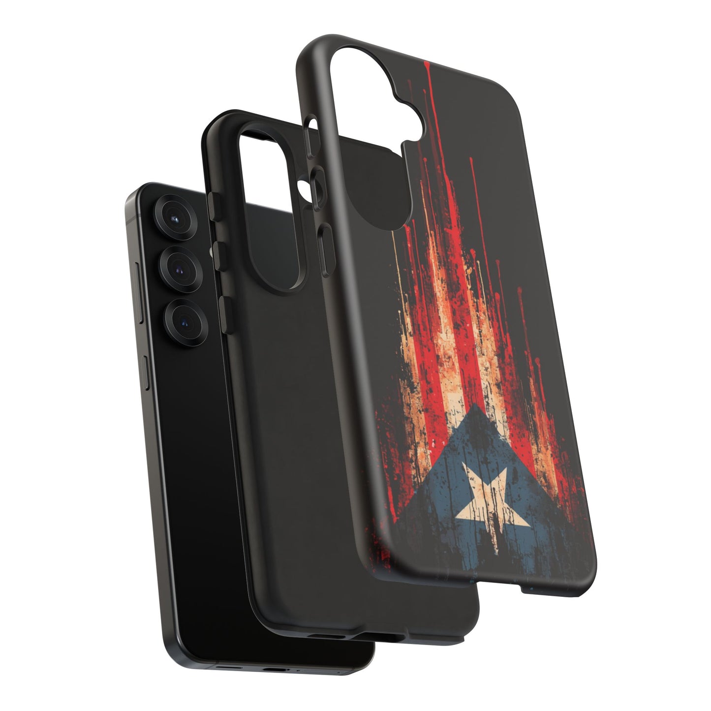 Puerto Rico Flag Phone Case | Distressed Puerto Rican Flag Tough Case | Boricua Pride Protective iPhone Samsung Cover