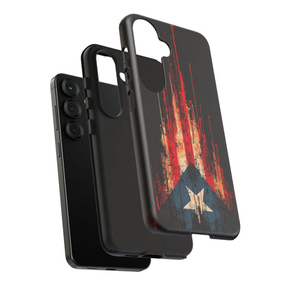 Puerto Rico Flag Phone Case | Distressed Puerto Rican Flag Tough Case | Boricua Pride Protective iPhone Samsung Cover