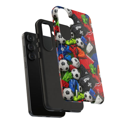 Soccer Ball Pattern Phone Case – Sports Fan Tough Protective Game Day Case