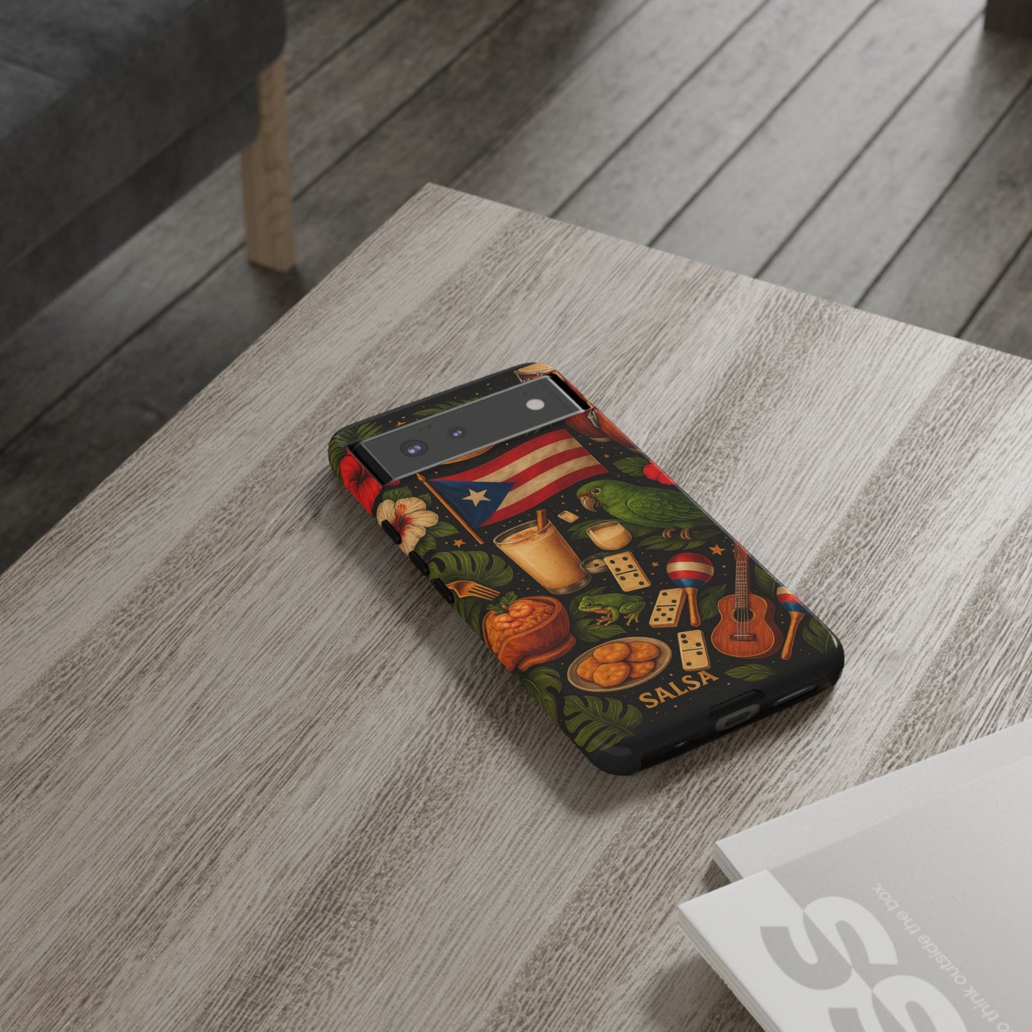 Puerto Rican Culture Phone Case | Boricua Icons Caribbean Aesthetic Tough Protective Case
