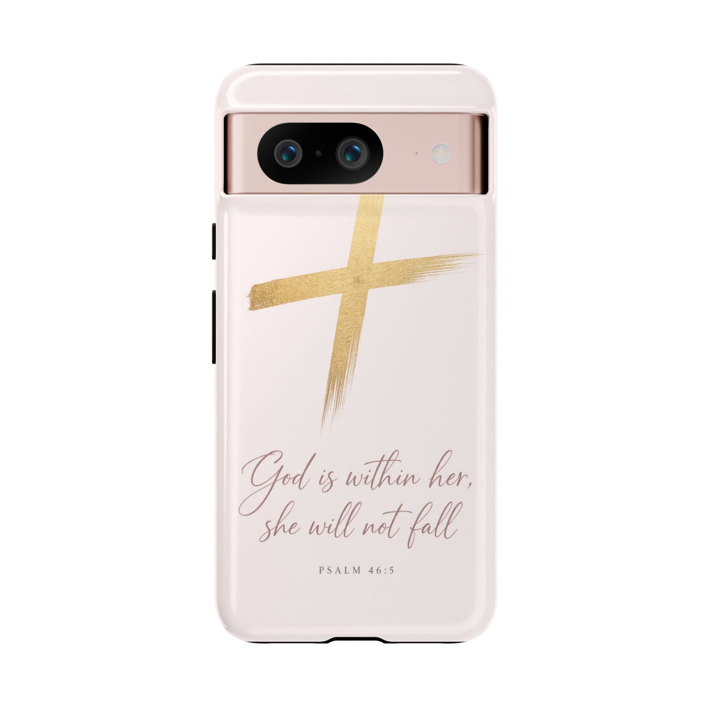 Psalm 46:5 God Is Within Her Christian Cross Phone Case Faith Gift