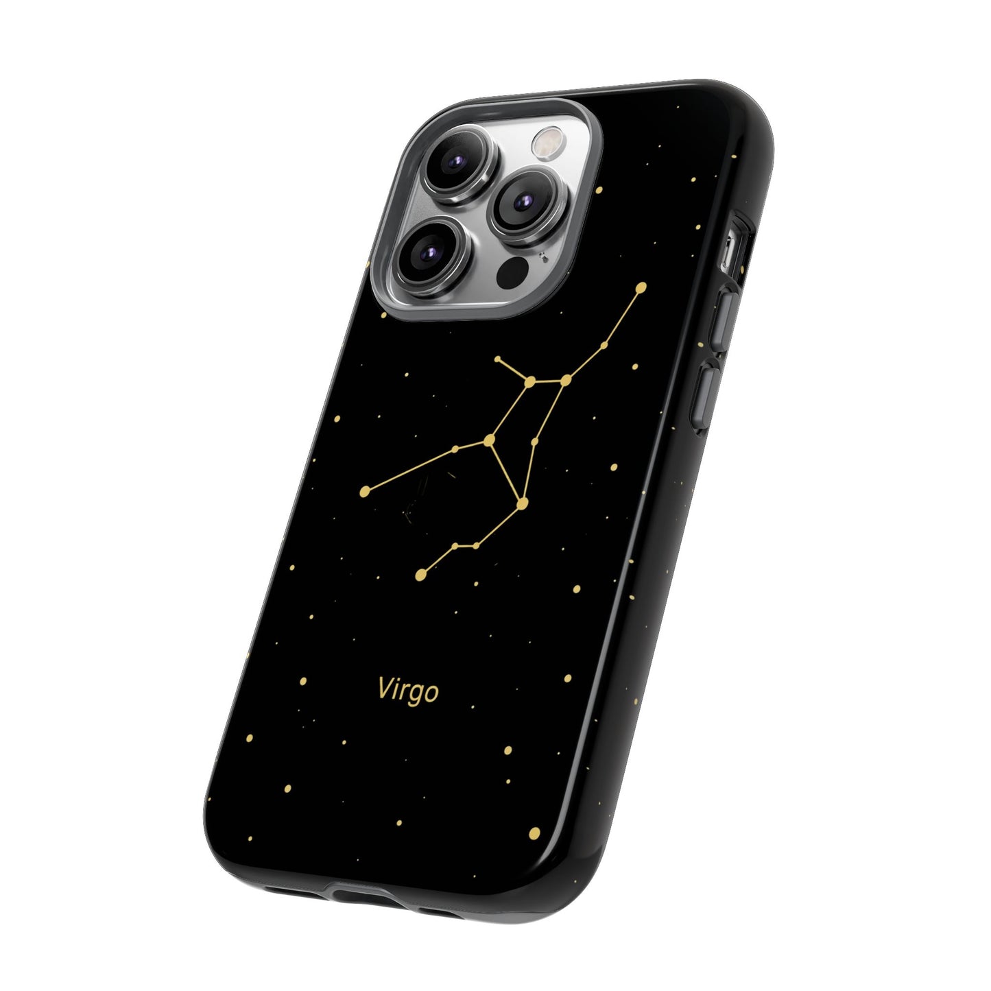 Virgo Zodiac Constellation Phone Case – Luxe Gold Celestial Cover