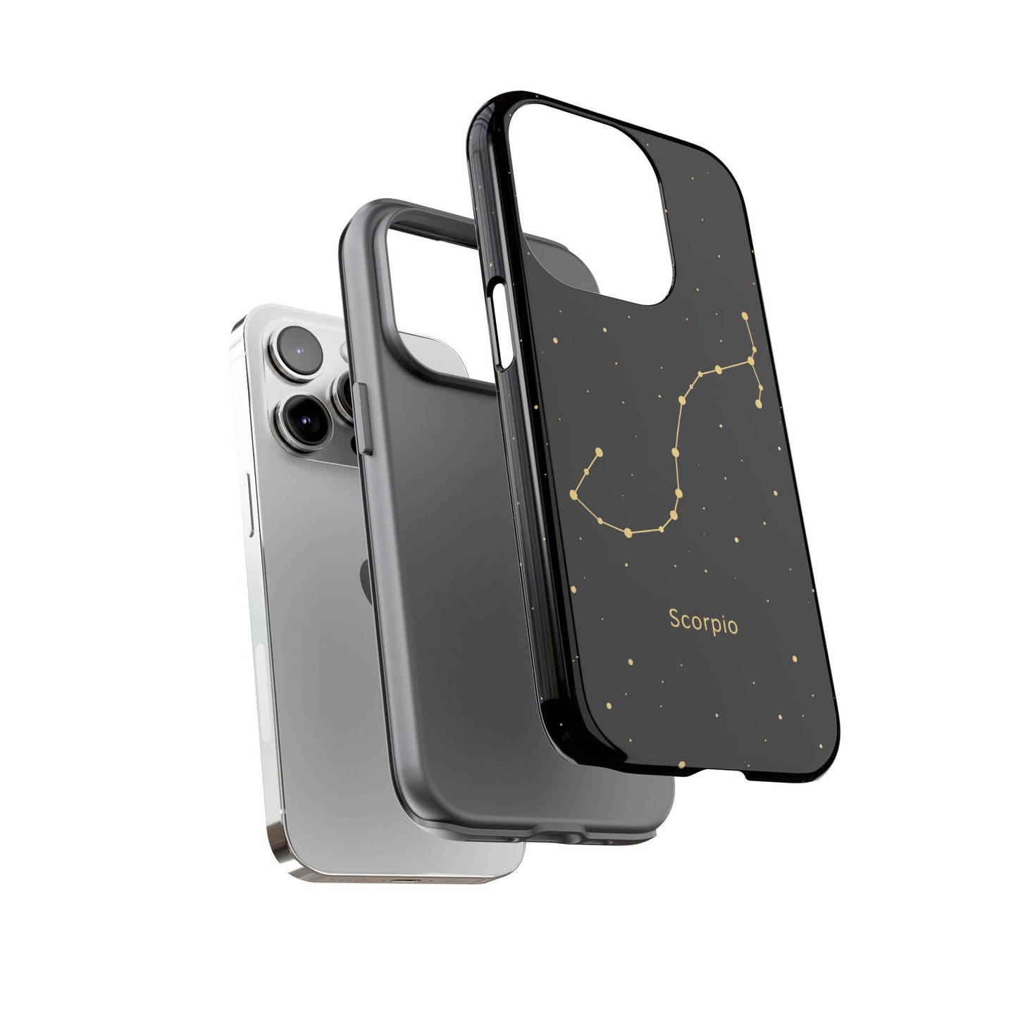 Scorpio Zodiac Constellation Phone Case – Luxe Gold Celestial Cover