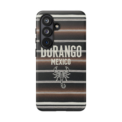 Durango Mexico Phone Case | Serape Scorpion Western Design | Mexican Heritage Tough Case for iPhone & Samsung