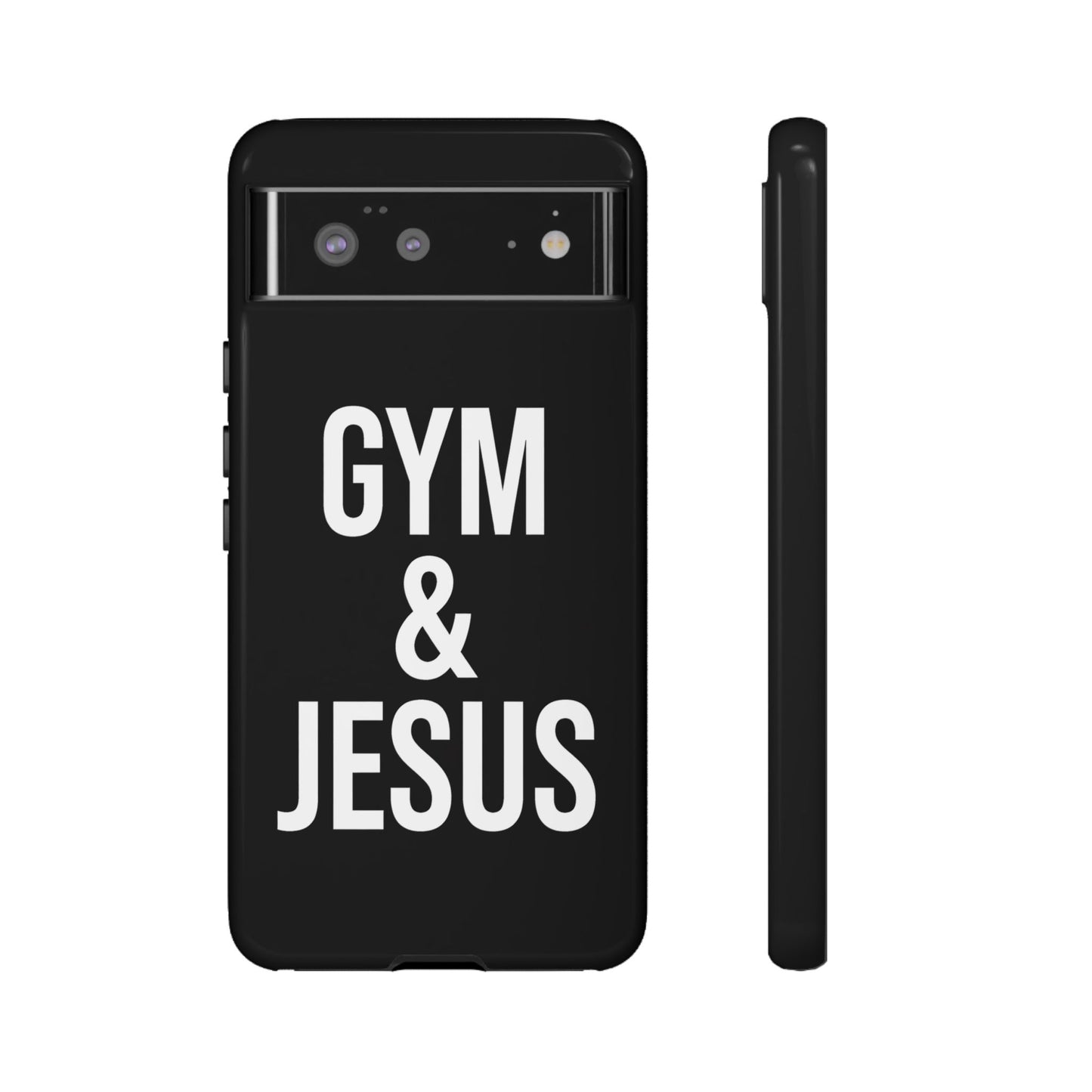 Gym & Jesus Phone Case Christian Faith Workout Gym Motivation Case