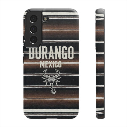 Durango Mexico Phone Case | Serape Scorpion Western Design | Mexican Heritage Tough Case for iPhone & Samsung