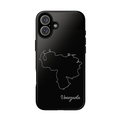Venezuela Outline Phone Case – Minimal Country Map Tough Case (iPhone, Samsung, Pixel)