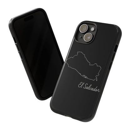 El Salvador Outline Phone Case – Minimal Country Map Tough Case (iPhone, Samsung, Pixel)